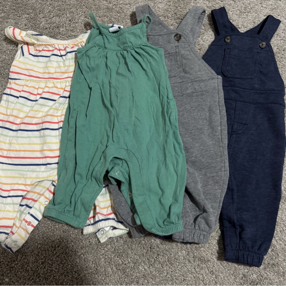 Set of Baby Overalls and Rompers